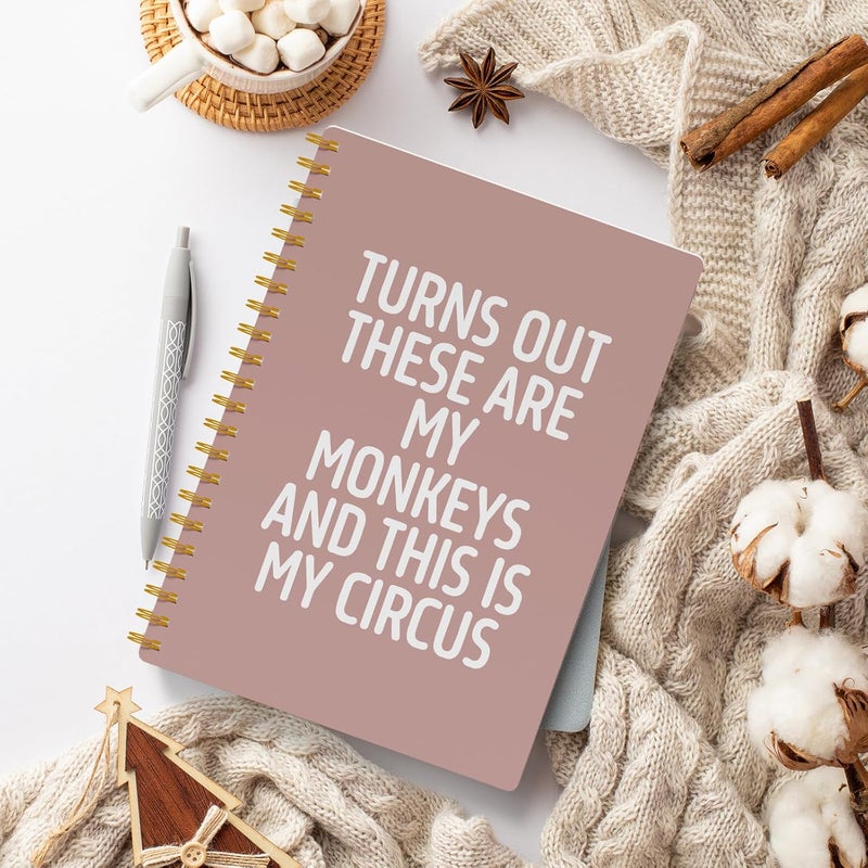 EKGJW Funny Notebooks for Work,Flesh Pink Aesthetic Journal, Funny Boss Day Gifts, Boss Gifts for Men Women, Funny Gifts for Boss, Boss Office Decor, Spiral Notebook 5.5x8.3 Inch - Image 3